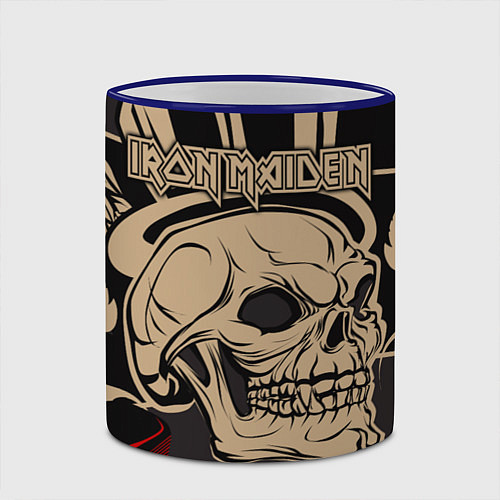 Кружка цветная Iron Maiden / 3D-Синий кант – фото 2