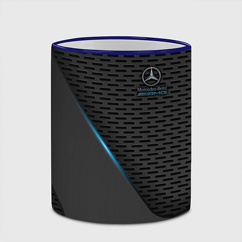 Кружка цветная Mercedes-AMG / 3D-Синий кант – фото 2