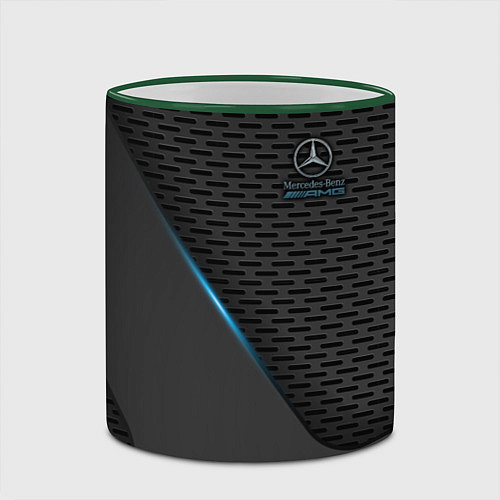 Кружка цветная Mercedes-AMG / 3D-Зеленый кант – фото 2