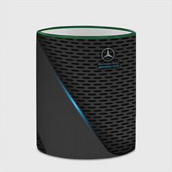 Кружка 3D Mercedes-AMG, цвет: 3D-зеленый кант — фото 2