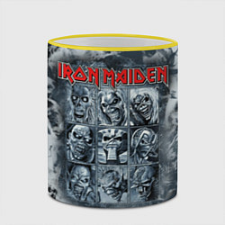 Кружка 3D Iron Maiden, цвет: 3D-желтый кант — фото 2