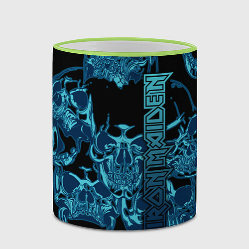 Кружка цветная Iron Maiden / 3D-Светло-зеленый кант – фото 2