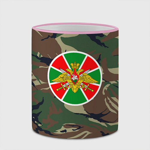 Кружка цветная Пограничные Войска / 3D-Розовый кант – фото 2