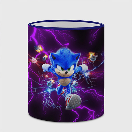 Кружка цветная SONIC / 3D-Синий кант – фото 2