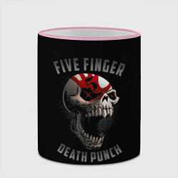 Кружка 3D Five Finger Death Punch, цвет: 3D-розовый кант — фото 2
