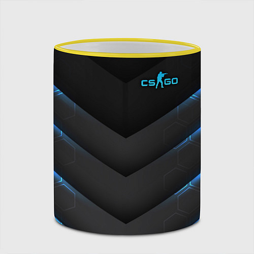 Кружка цветная Counter-Strike / 3D-Желтый кант – фото 2