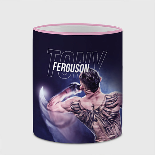 Кружка цветная Tony Ferguson / 3D-Розовый кант – фото 2