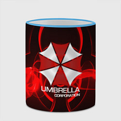 Кружка 3D Umbrella Corp, цвет: 3D-небесно-голубой кант — фото 2