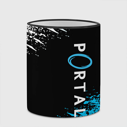 Кружка цветная PORTAL / 3D-Черный кант – фото 2
