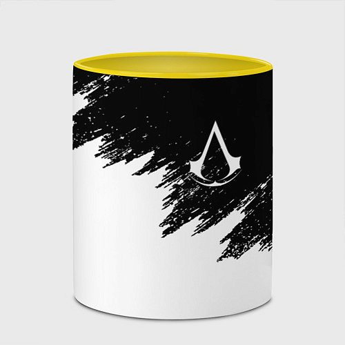 Кружка цветная ASSASSINS CREED / 3D-Белый + желтый – фото 2