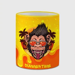 Кружка 3D Summertime обезьяна, цвет: 3D-желтый кант — фото 2