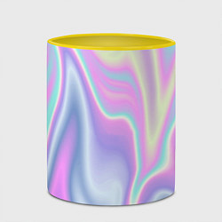 Кружка 3D Vaporwave, цвет: 3D-белый + желтый — фото 2