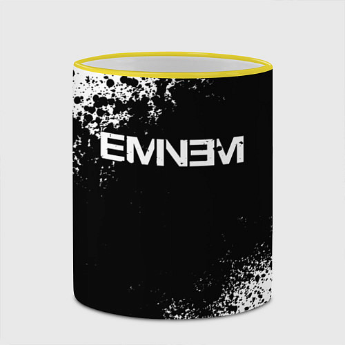 Кружка цветная EMINEM / 3D-Желтый кант – фото 2