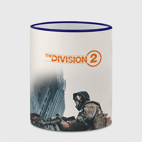 Кружка цветная The Division 2 Military / 3D-Синий кант – фото 2