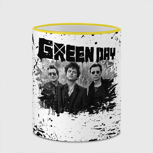 Кружка цветная GreenDay / 3D-Желтый кант – фото 2