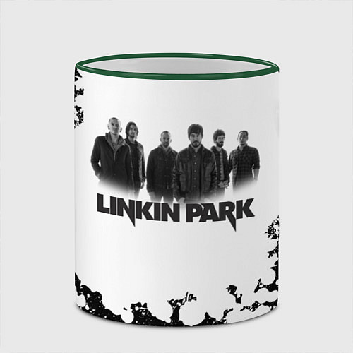 Кружка цветная LINKIN PARKспина / 3D-Зеленый кант – фото 2