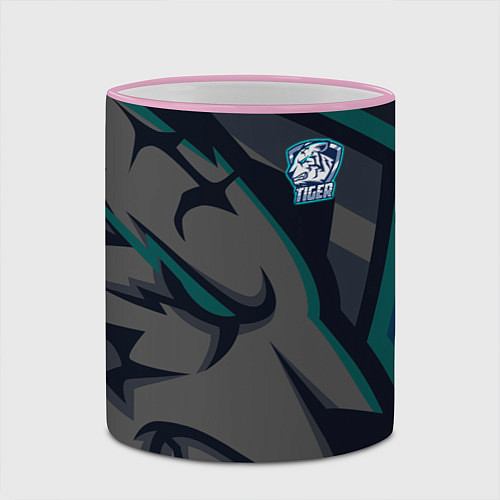 Кружка цветная Форма Tiger / 3D-Розовый кант – фото 2