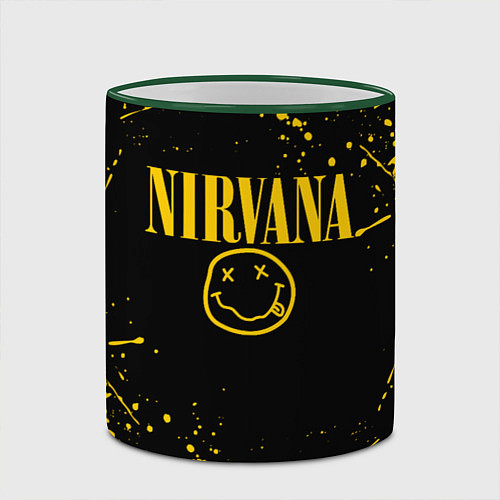 Кружка цветная NIRVANA / 3D-Зеленый кант – фото 2