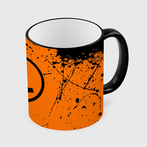 Кружка цветная HALF-LIFE / 3D-Черный кант – фото 1