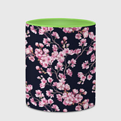 Кружка 3D Сакура, цвет: 3D-белый + светло-зеленый — фото 2