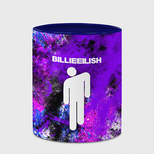 Кружка цветная BILLIE ELLISH / 3D-Белый + синий – фото 2