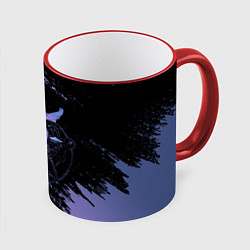 Кружка 3D Стальной алхимик, цвет: 3D-красный кант