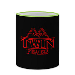 Кружка 3D Twin Peaks, цвет: 3D-светло-зеленый кант — фото 2