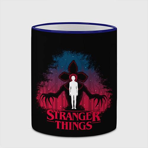 Кружка цветная STRANGER THINGS / 3D-Синий кант – фото 2