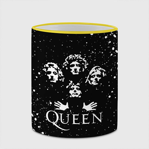Кружка цветная QUEEN / 3D-Желтый кант – фото 2