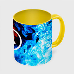 Кружка 3D LINKIN PARK, цвет: 3D-белый + желтый