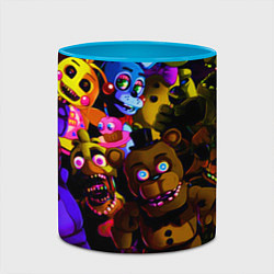Кружка 3D Five Nights At Freddy's, цвет: 3D-белый + небесно-голубой — фото 2