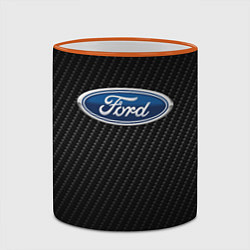 Кружка 3D Ford, цвет: 3D-оранжевый кант — фото 2