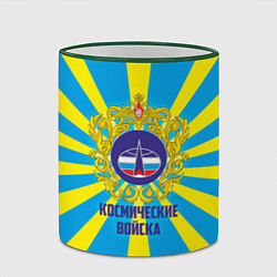 Кружка 3D Космические войска, цвет: 3D-зеленый кант — фото 2