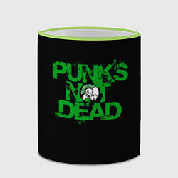 Кружка 3D Punks Not Dead, цвет: 3D-светло-зеленый кант — фото 2