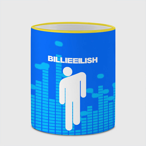 Кружка цветная BILLIE ELLISH / 3D-Желтый кант – фото 2