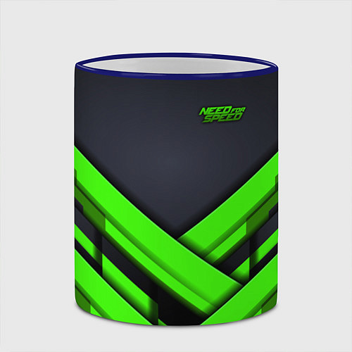 Кружка цветная Need for Speed / 3D-Синий кант – фото 2