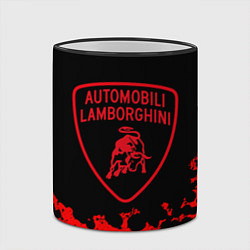 Кружка 3D Lamborghini, цвет: 3D-черный кант — фото 2