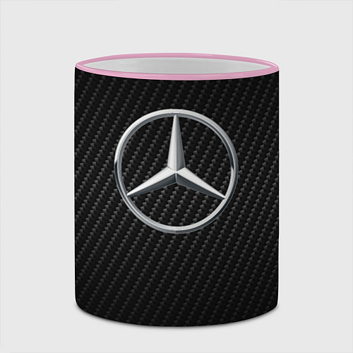 Кружка цветная MERCEDES / 3D-Розовый кант – фото 2