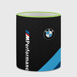 Кружка 3D BMW M PERFORMANCE, цвет: 3D-светло-зеленый кант — фото 2