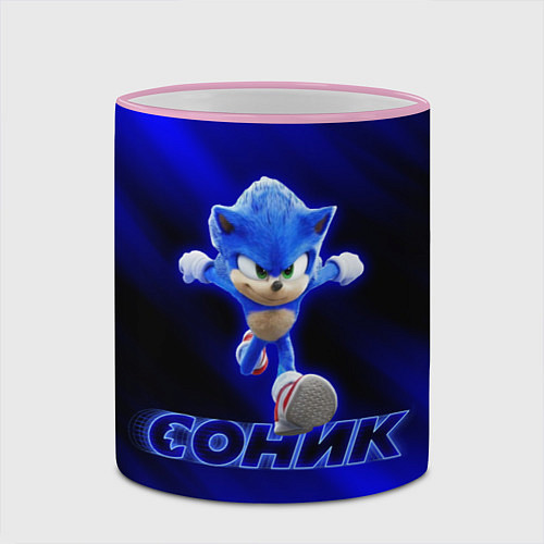 Кружка цветная SONIC / 3D-Розовый кант – фото 2