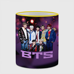 Кружка 3D BTS, цвет: 3D-желтый кант — фото 2
