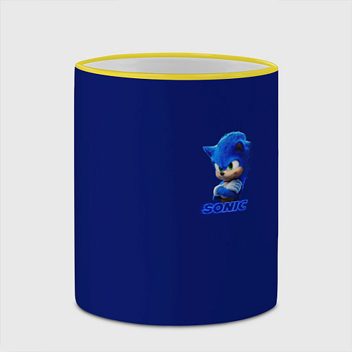 Кружка цветная SONIC / 3D-Желтый кант – фото 2