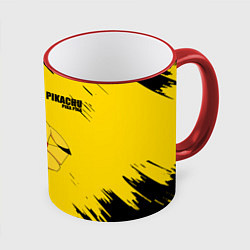 Кружка 3D PIKACHU: PIKA PIKA, цвет: 3D-красный кант