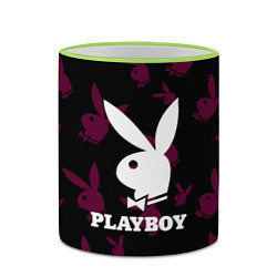 Кружка 3D PLAYBOY, цвет: 3D-светло-зеленый кант — фото 2