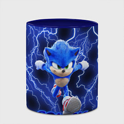 Кружка 3D SONIC, цвет: 3D-белый + синий — фото 2
