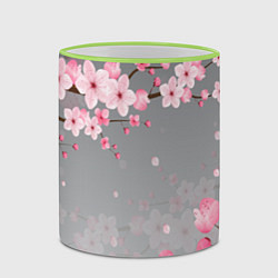 Кружка 3D САКУРА, цвет: 3D-светло-зеленый кант — фото 2