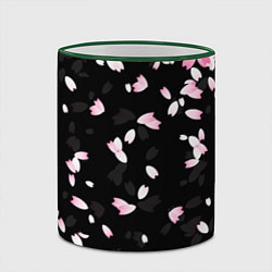 Кружка 3D САКУРА, цвет: 3D-зеленый кант — фото 2