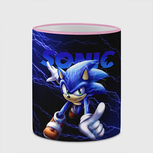 Кружка цветная SONIC / 3D-Розовый кант – фото 2