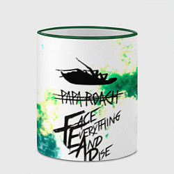 Кружка 3D Papa Roach, цвет: 3D-зеленый кант — фото 2