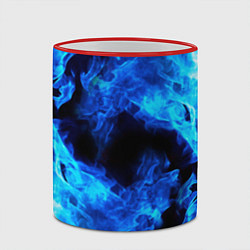 Кружка 3D СИНИЙ ОГОНЬ, цвет: 3D-красный кант — фото 2